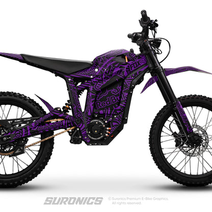 RACE ART BLACK PURPLE Talaria Sting MX5 PRO Graphics kit