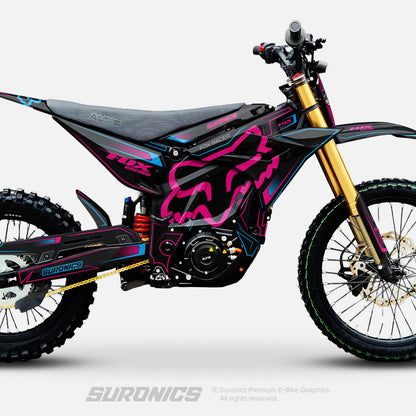 FOX RACER BLACK MAGENTA Altis Sigma Graphics kit