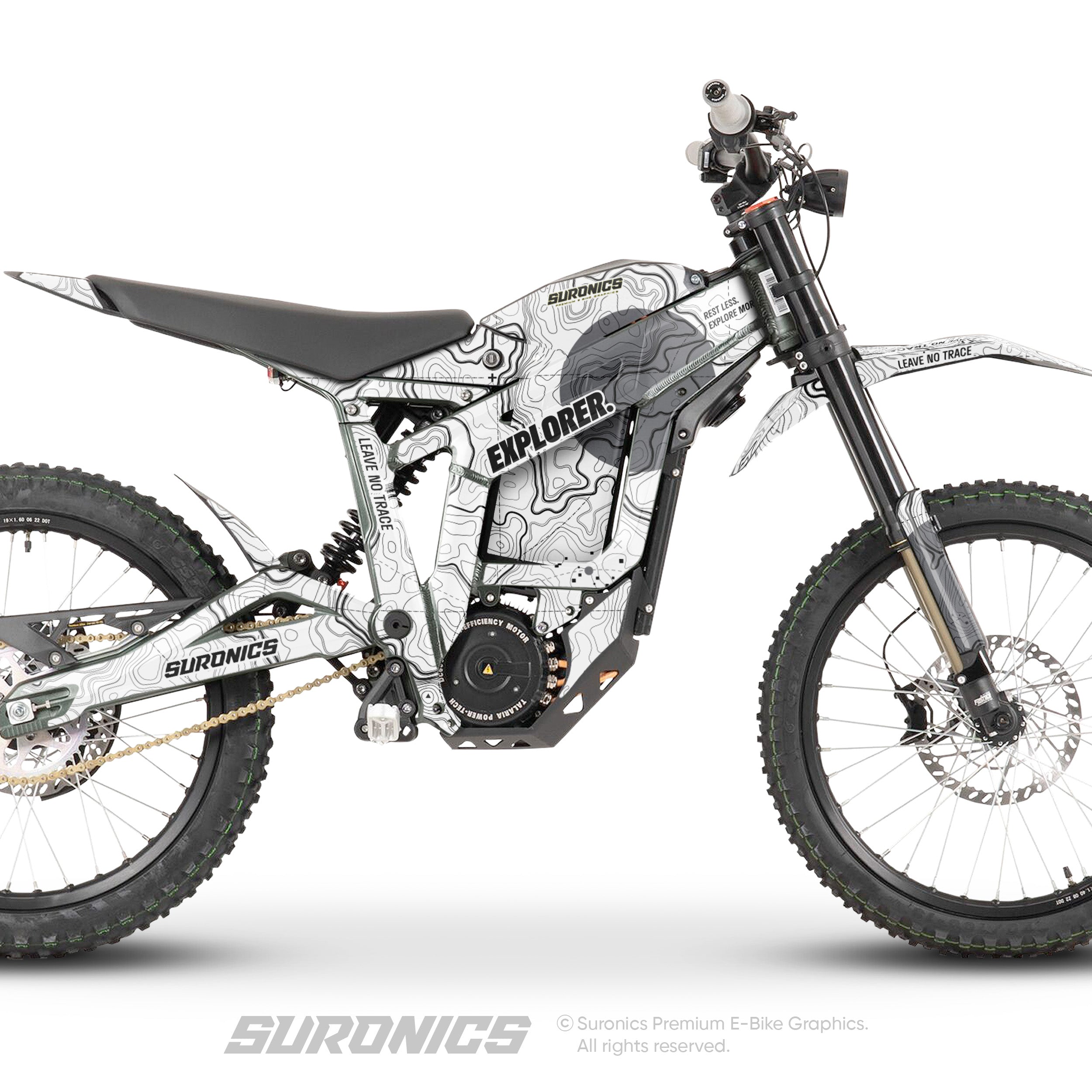 EXPLORER WHITE GREY Talaria Sting MX3 MX4 Graphics kit