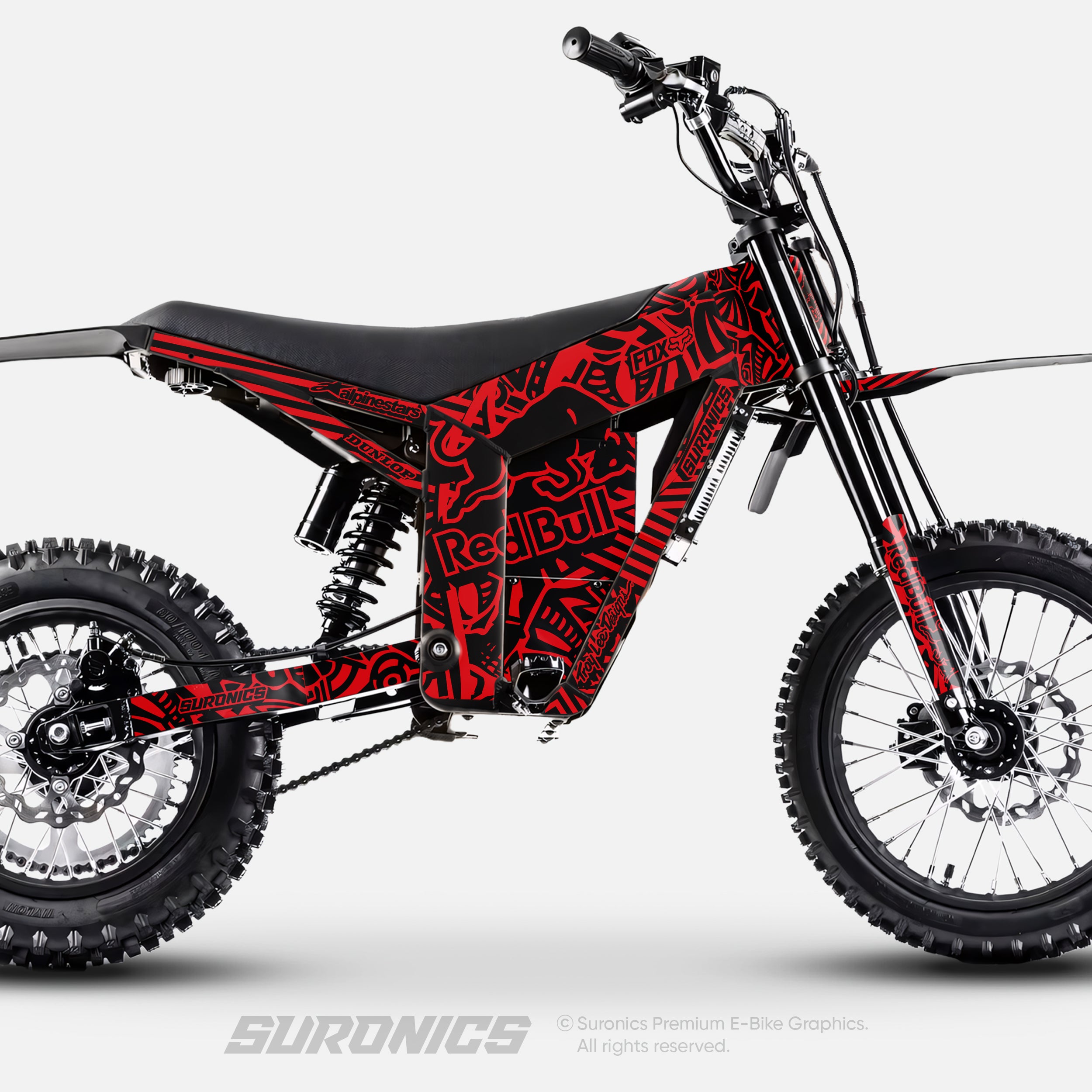 RACE ART BLACK RED Tuttio Soleil 01 Graphics kit