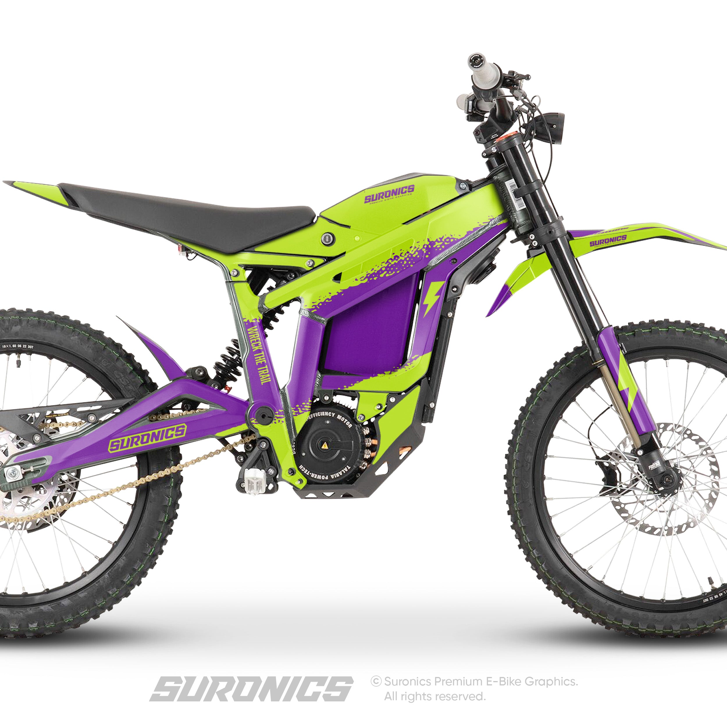 HALF GREEN PURPLE Talaria Sting MX3 MX4 Graphics kit