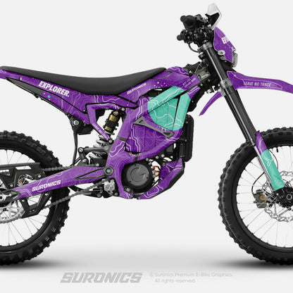 EXPLORER PURPLE MINT Surron Ultra Bee Graphics kit