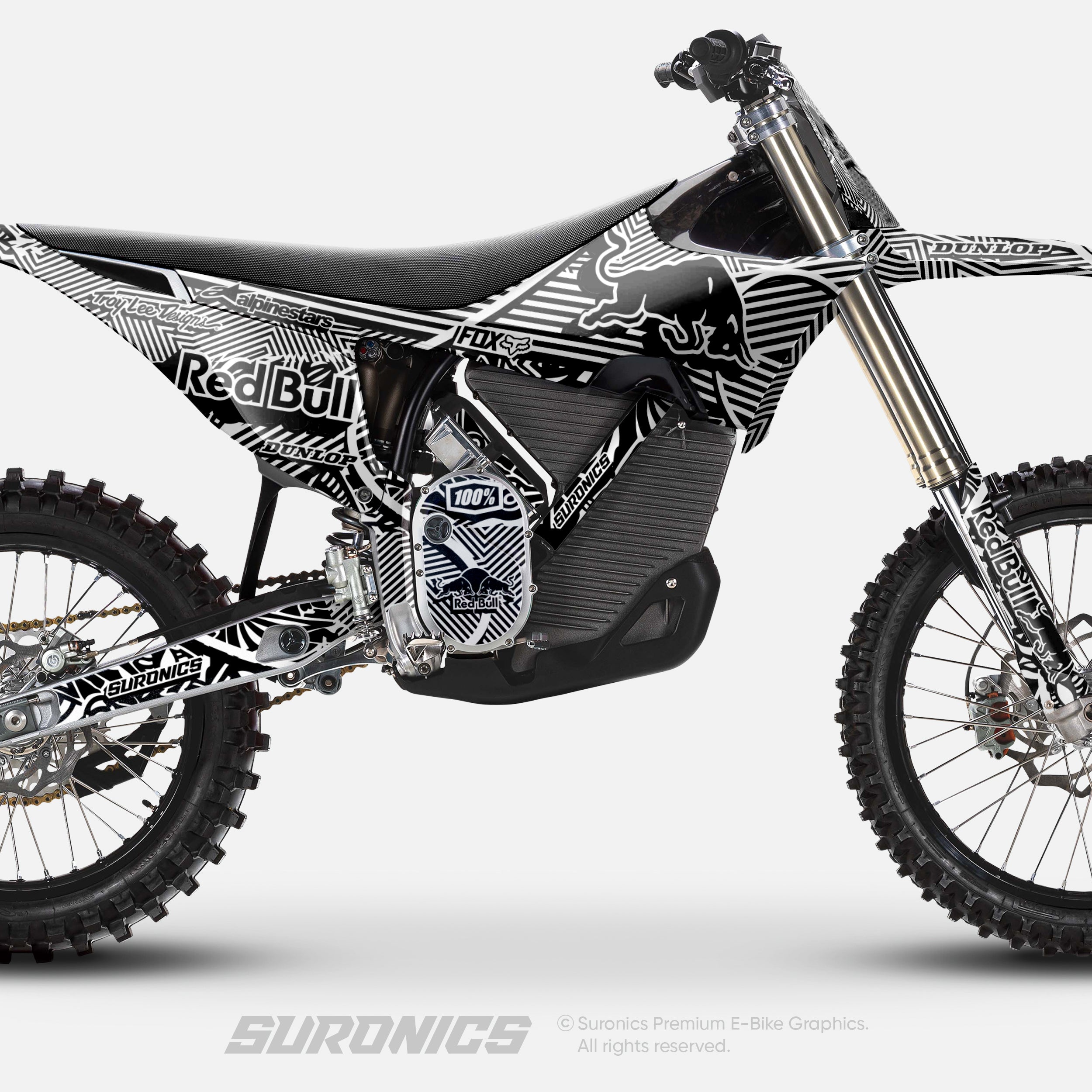 RACE ART BLACK WHITE Stark Varg Graphics kit
