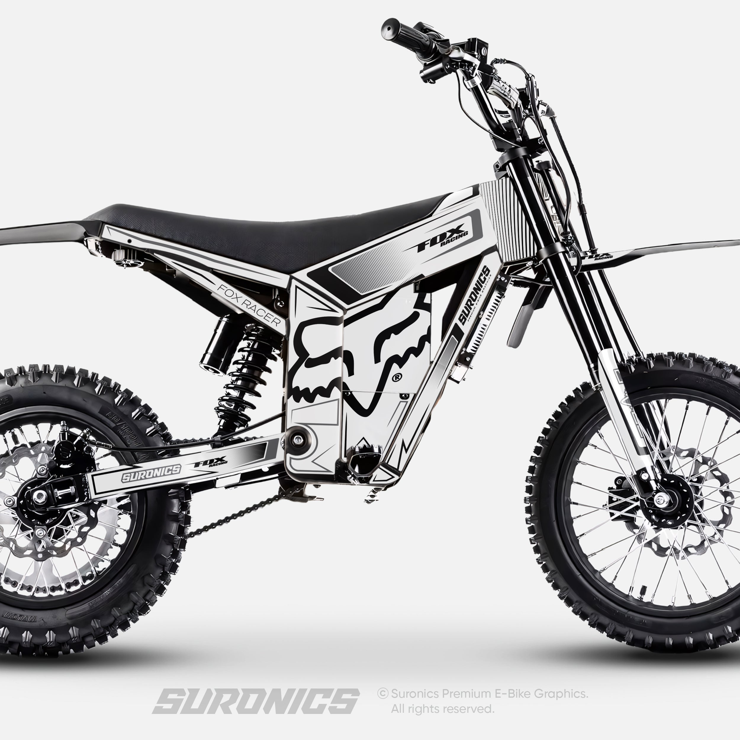 FOX RACER White Black Tuttio Soleil 01 Graphics kit