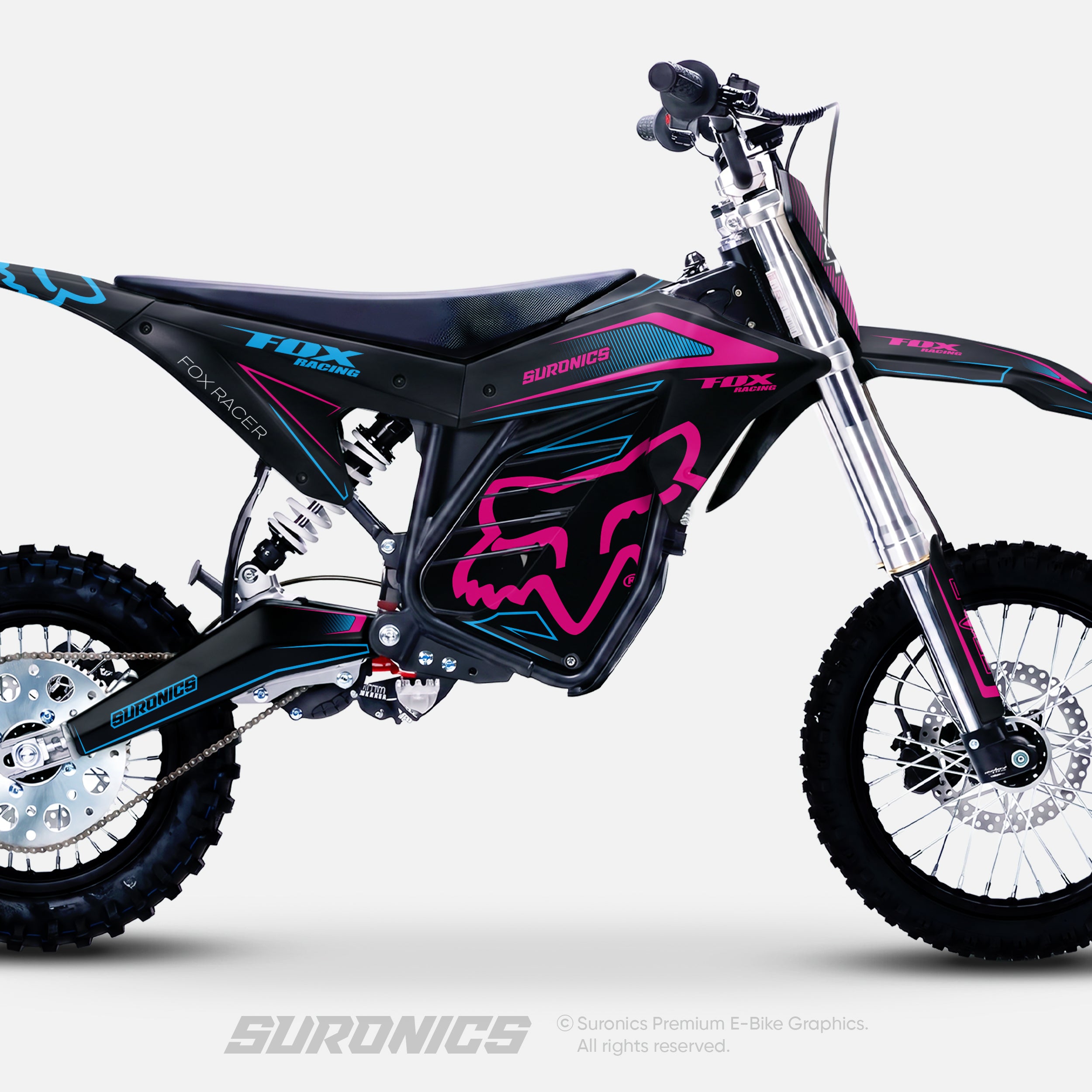 FOX RACER BLACK MAGENTA ETM RTR Graphics kit