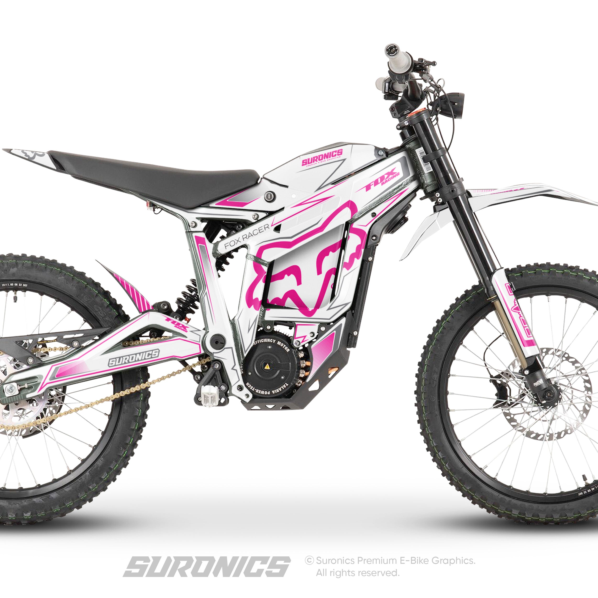 FOX RACER WHITE MAGENTA Talaria Sting MX3 MX4 Graphics kit