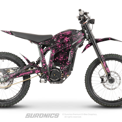 SPLATTER BLACK PINK Talaria Sting MX3 MX4 Graphics kit