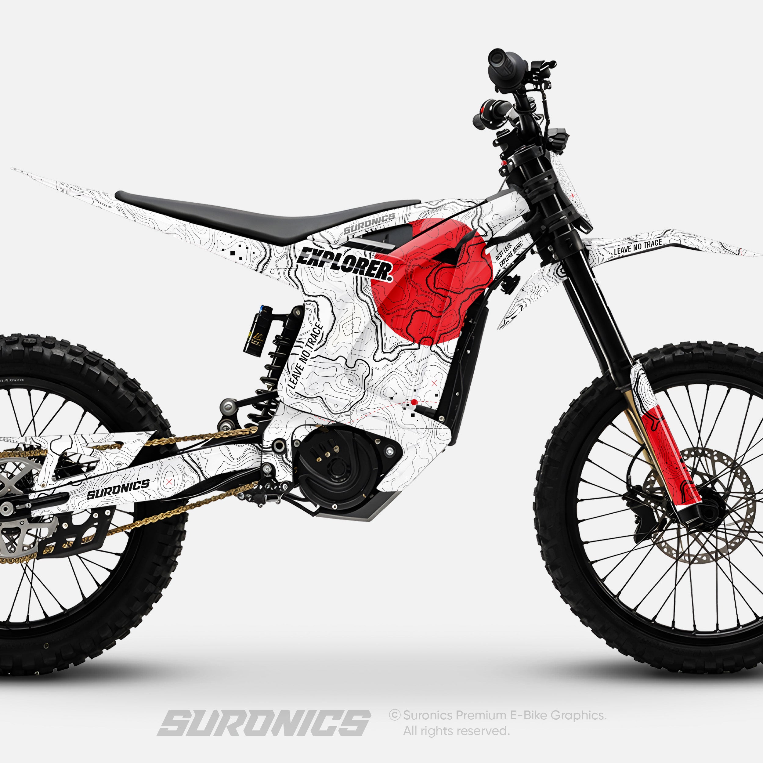 EXPLORER WHITE RED Arctic Leopard XE Graphics kit