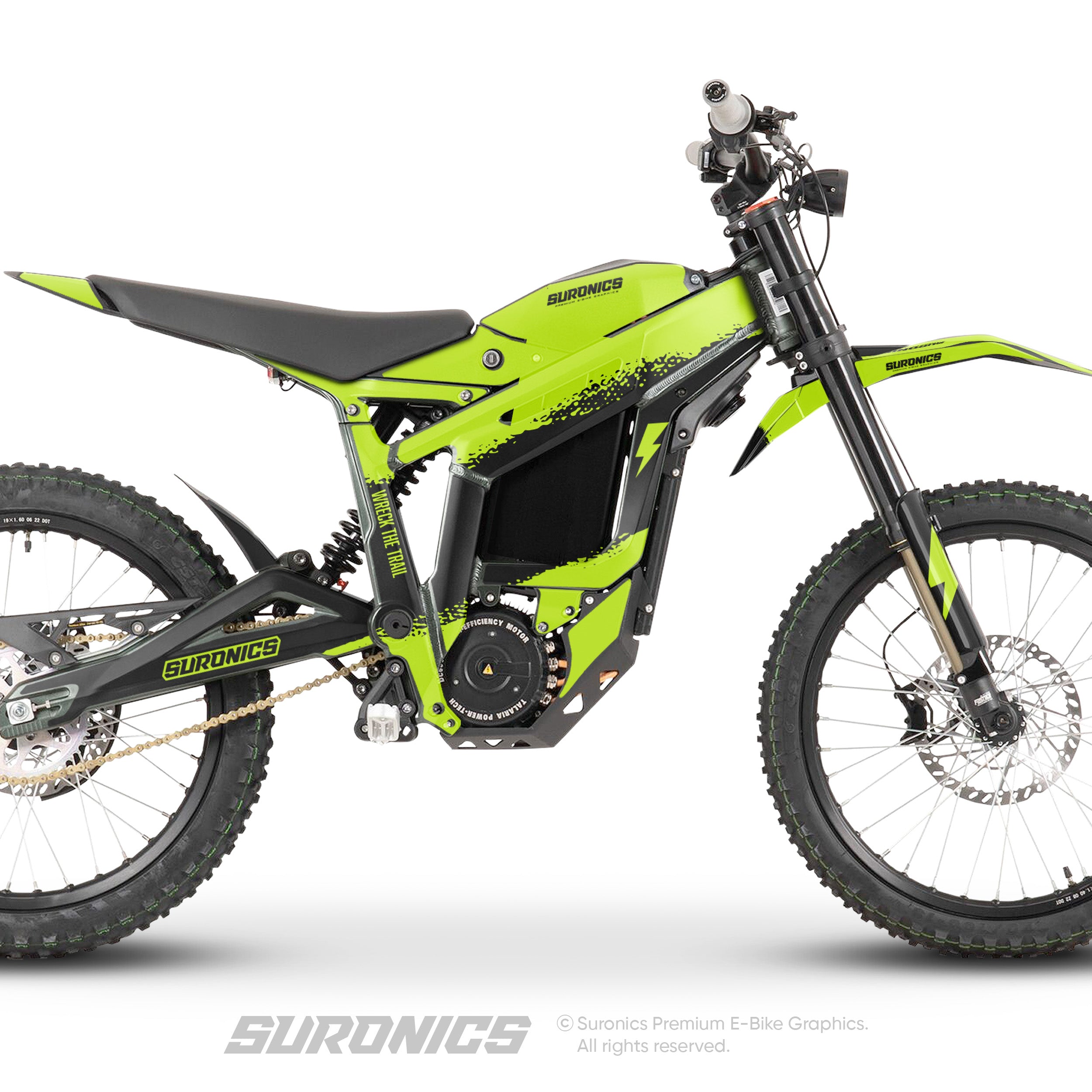 HALF GREEN BLACK Talaria Sting MX3 MX4 Graphics kit