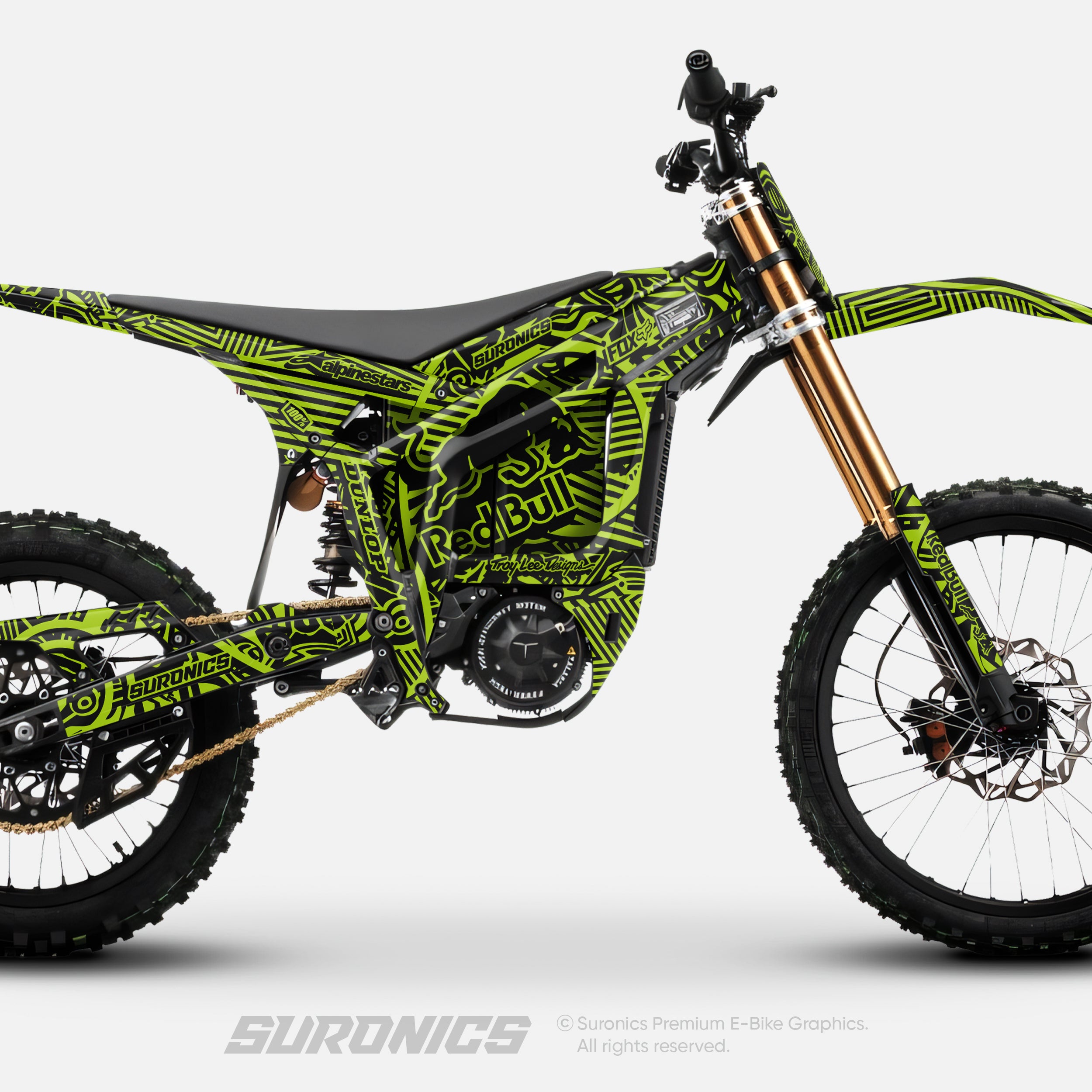 RACE ART BLACK GREEN Talaria Komodo Graphics kit
