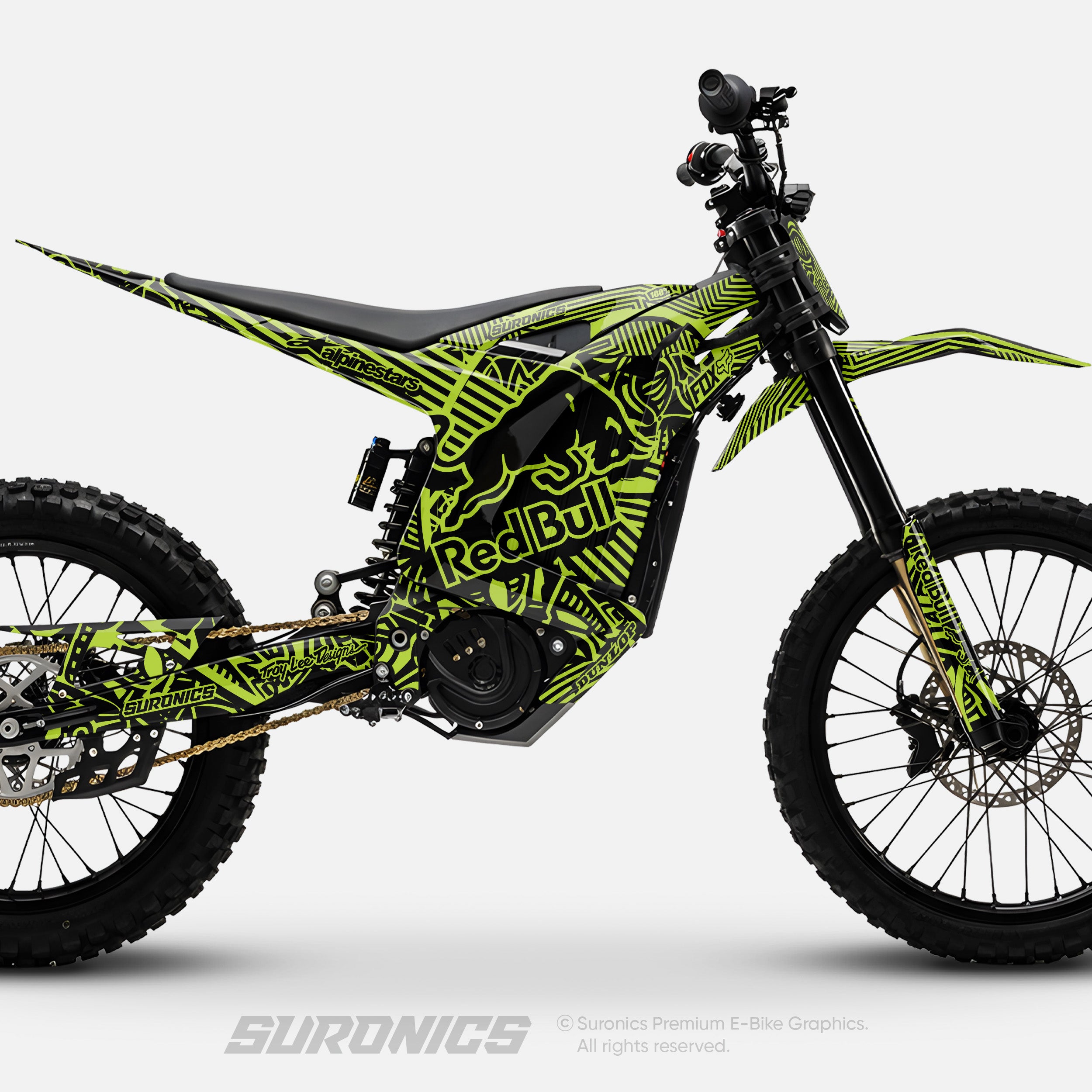 RACE ART BLACK GREEN Arctic Leopard XE Graphics kit
