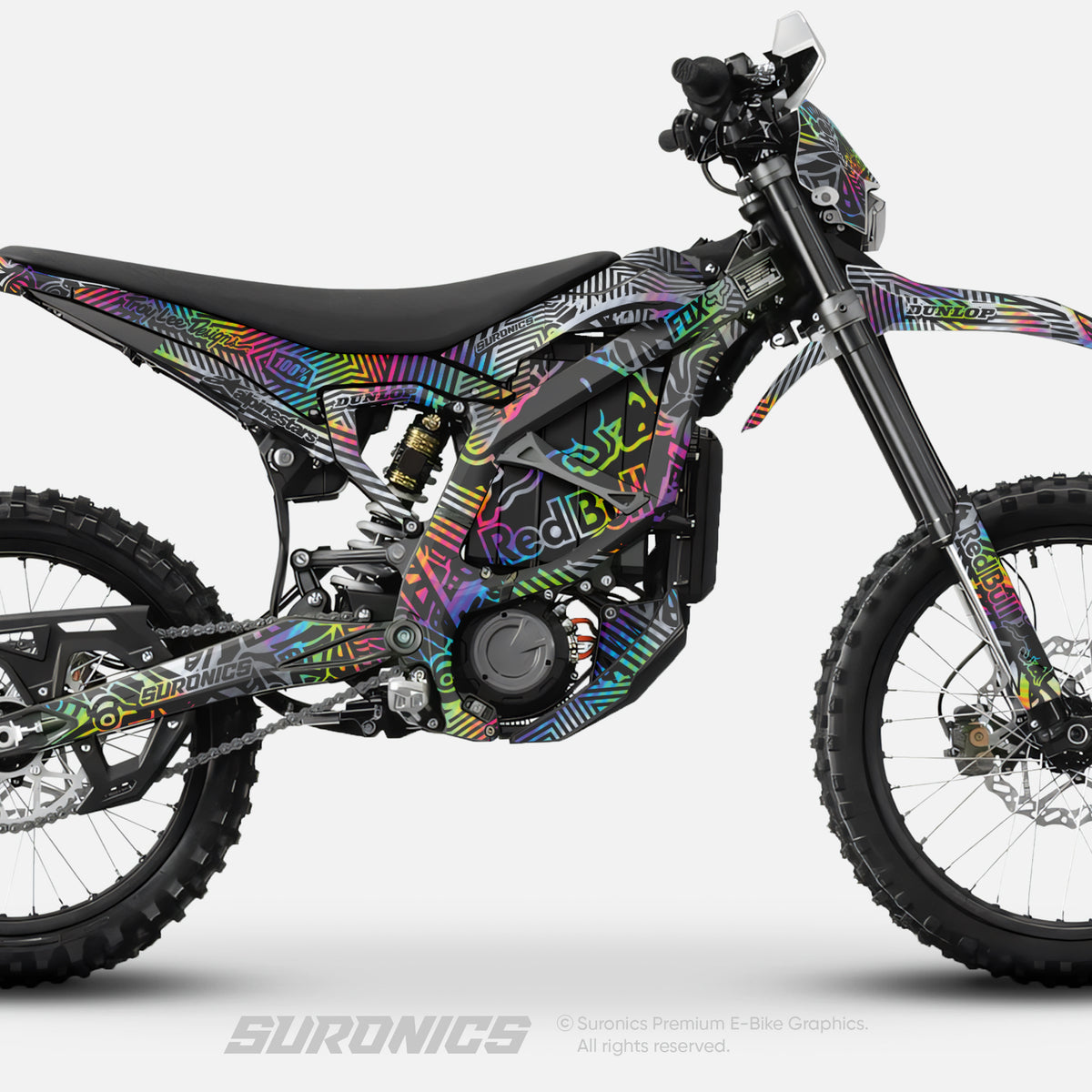 RACE ART BLACK HOLOGRAPHIC Surron Ultra Bee Graphics kit