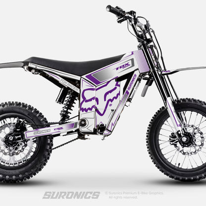 FOX RACER WHITE PURPLE Tuttio Soleil 01 Graphics kit