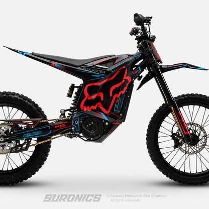 FOX RACER BLACK RED Arctic Leopard XE Graphics kit