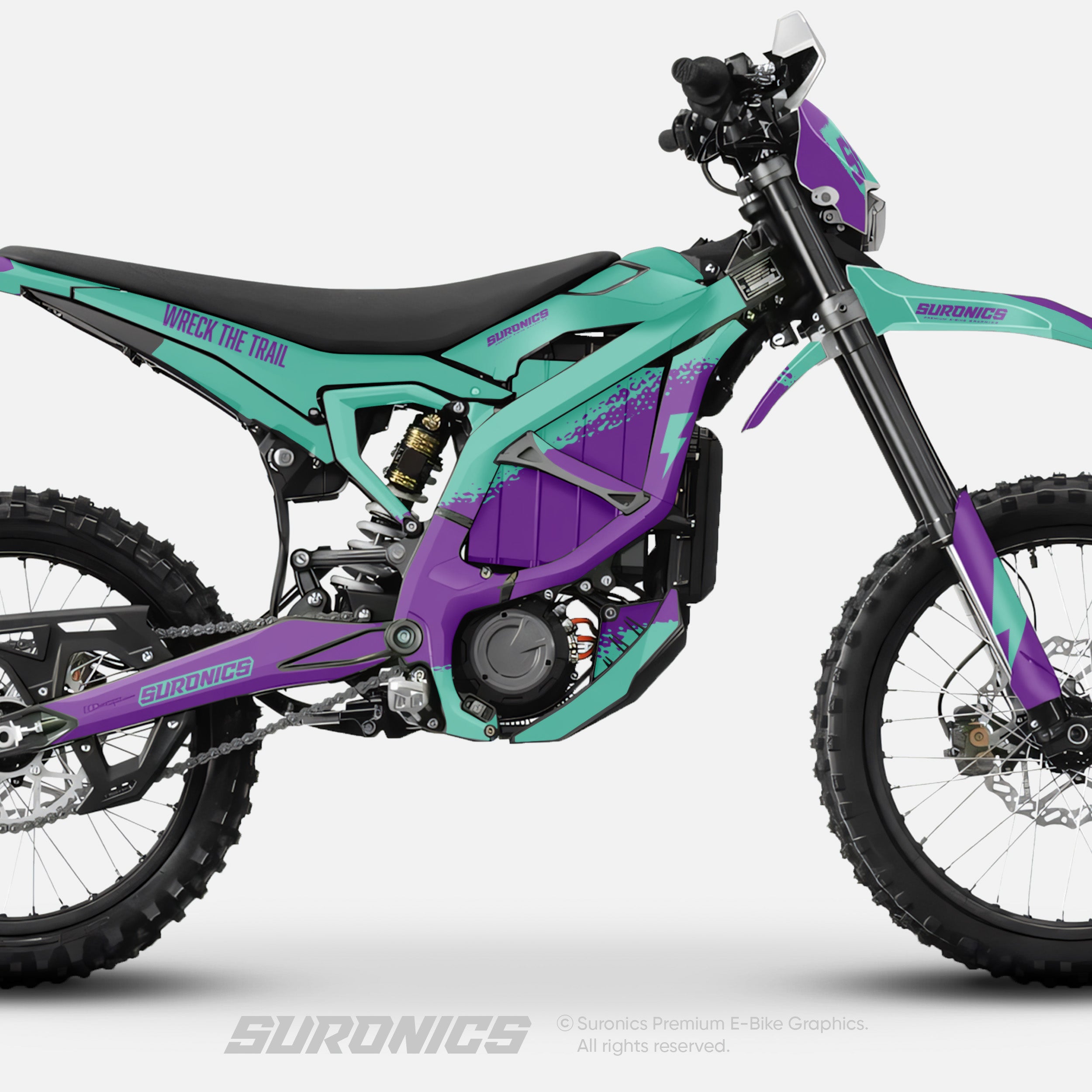 HALF MINT PURPLE Surron Ultra Bee Graphics kit