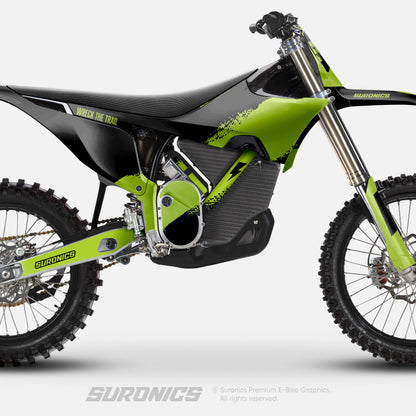 HALF BLACK GREEN Stark Varg Graphics kit