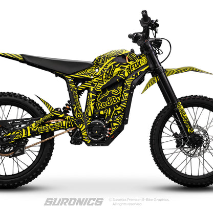 RACE ART BLACK YELLOW Talaria Sting MX5 PRO Graphics kit