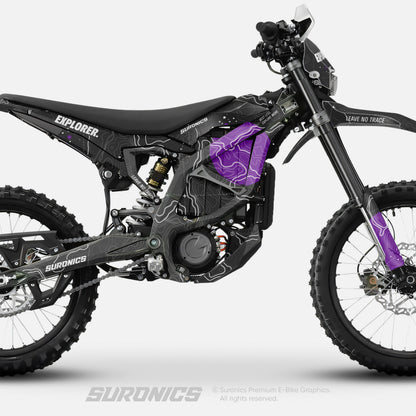 EXPLORER BLACK PURPLE Surron Ultra Bee Graphics kit