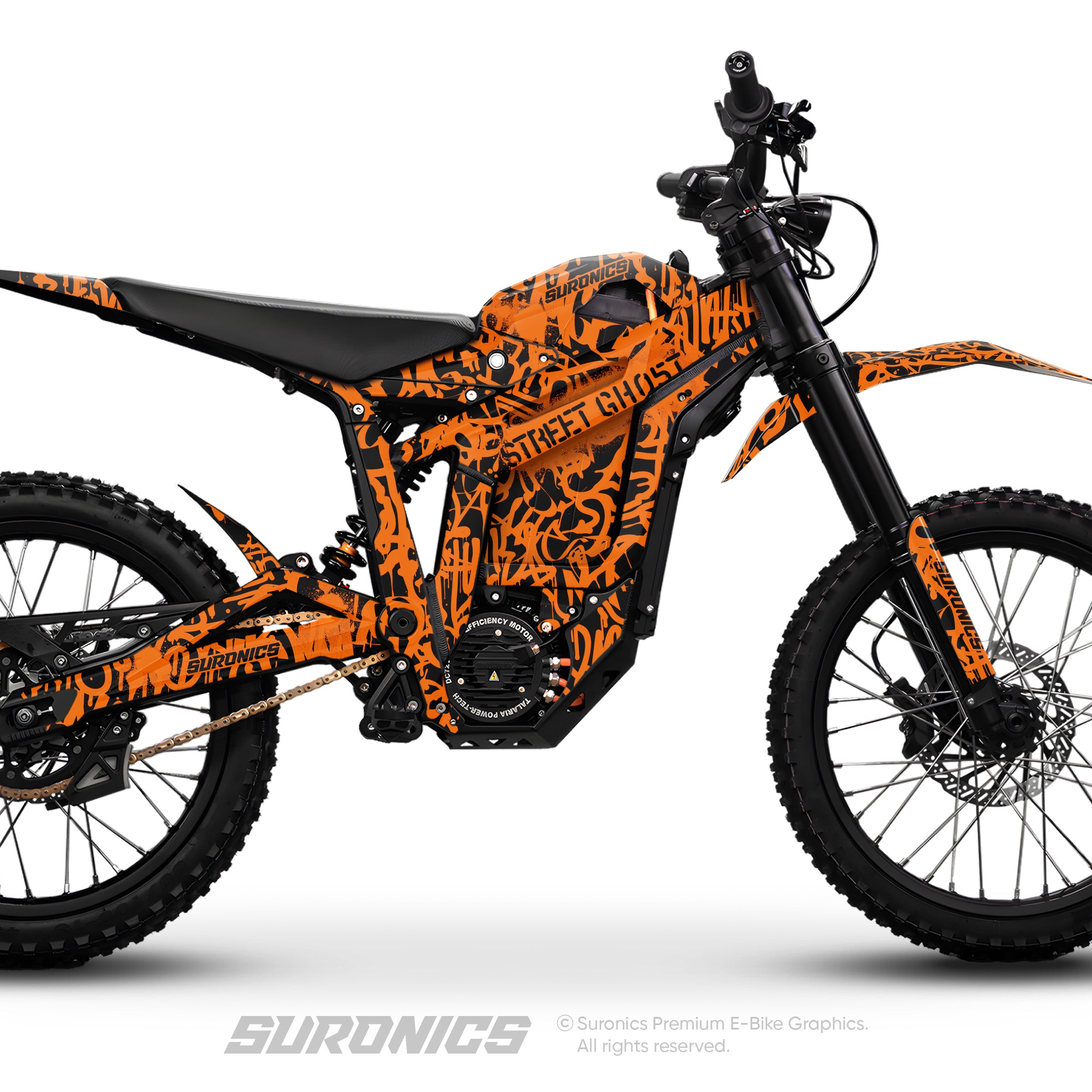 STREET GHOST BLACK ORANGE Talaria Sting MX5 PRO Graphics kit