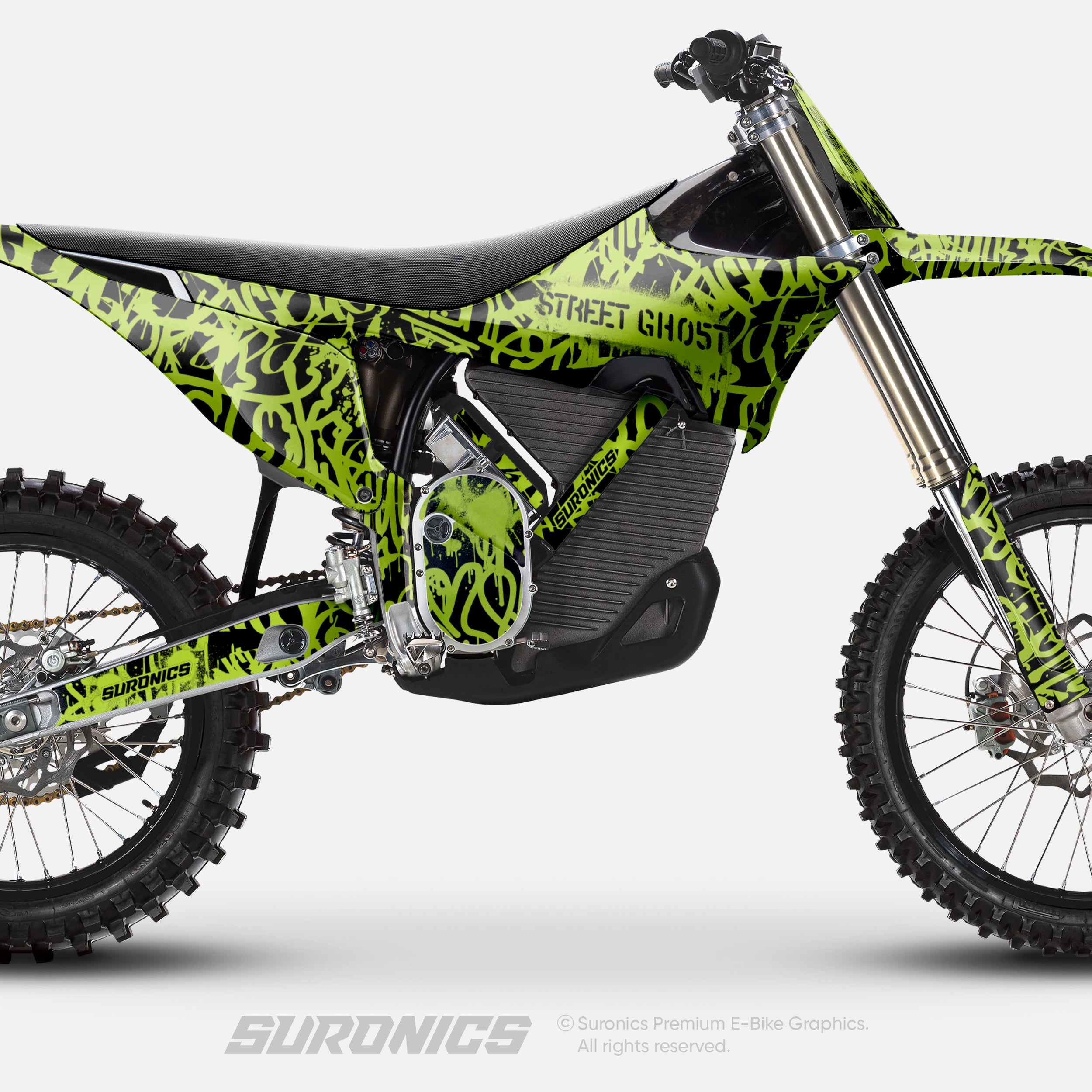 STREET GHOST BLACK GREEN Stark Varg Graphics kit