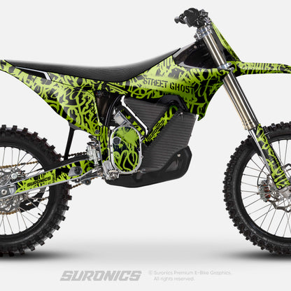 STREET GHOST BLACK GREEN Stark Varg Graphics kit
