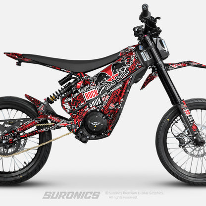 STICKY BLACK RED Talaria XXX Graphics kit