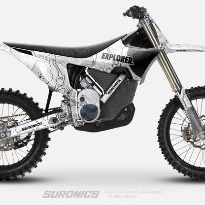 EXPLORER WHITE GREY Stark Varg Graphics kit