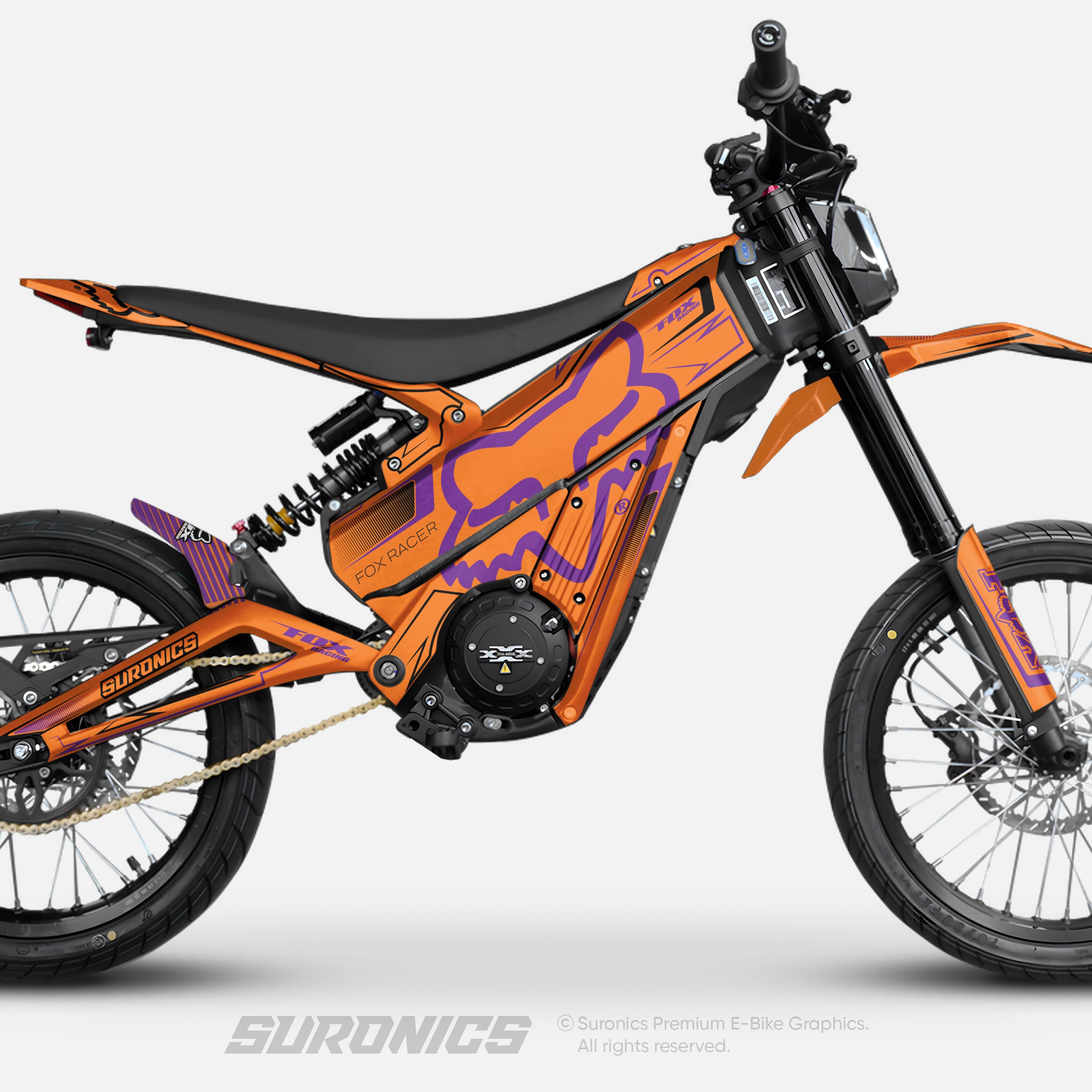 FOX RACER ORANGE PURPLE Talaria XXX Graphics kit