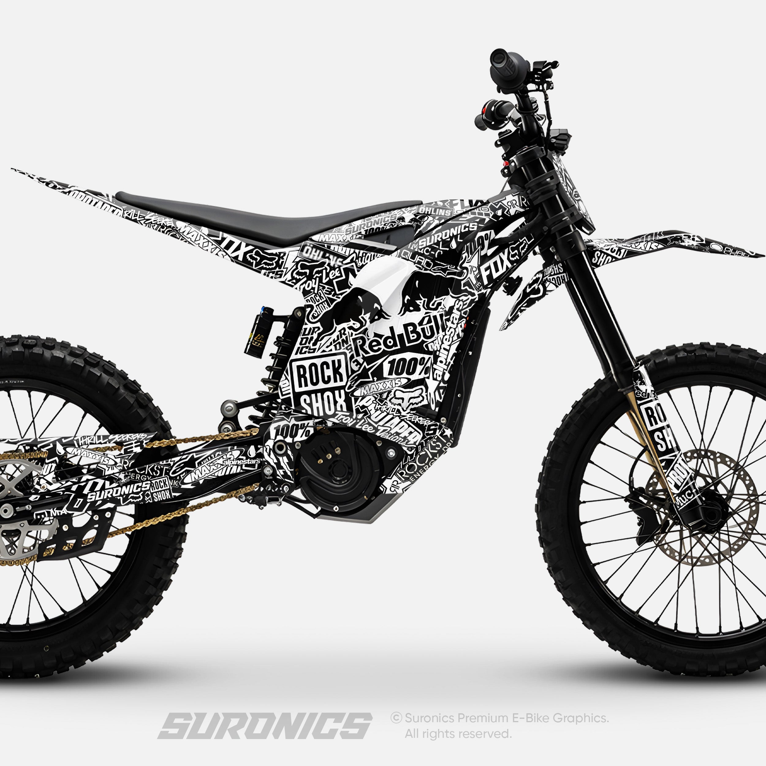 STICKY BLACK WHITE Arctic Leopard XE Graphics kit