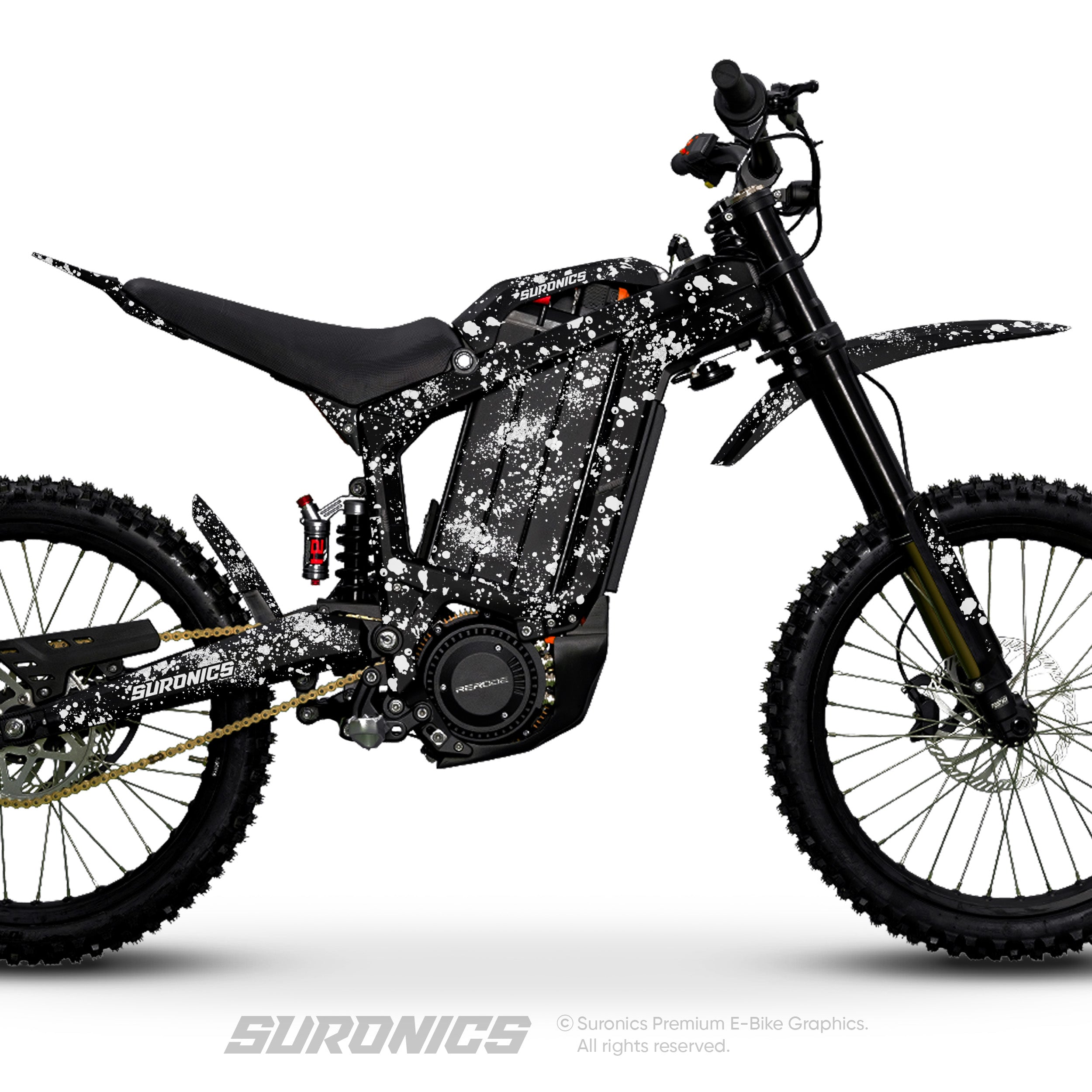 SPLATTER BLACK WHITE Rerode R1 Graphics kit – Suronics