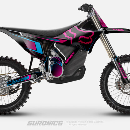 FOX RACER BLACK MAGENTA Stark Varg Graphics kit