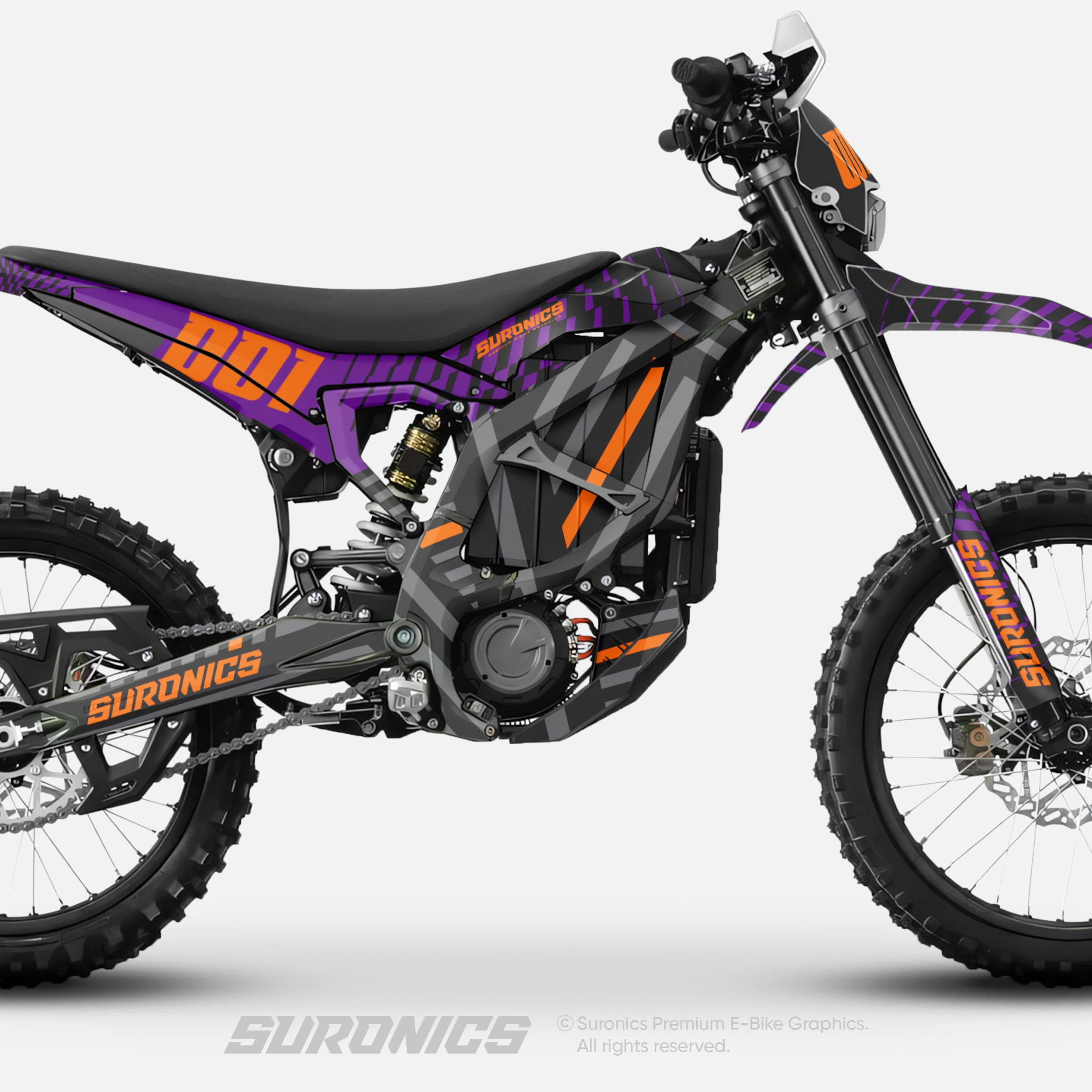 FUTURACE PURPLE ORANGE Surron Ultra Bee Graphics kit
