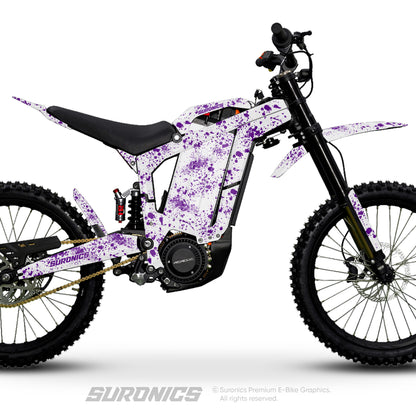 SPLATTER WHITE PURPLE Rerode R1 Graphics kit