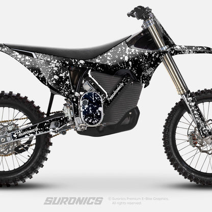 SPLATTER BLACK WHITE Stark Varg Graphics kit