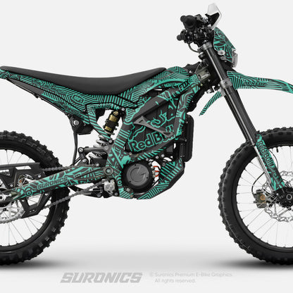 RACE ART BLACK MINT Surron Ultra Bee Graphics kit