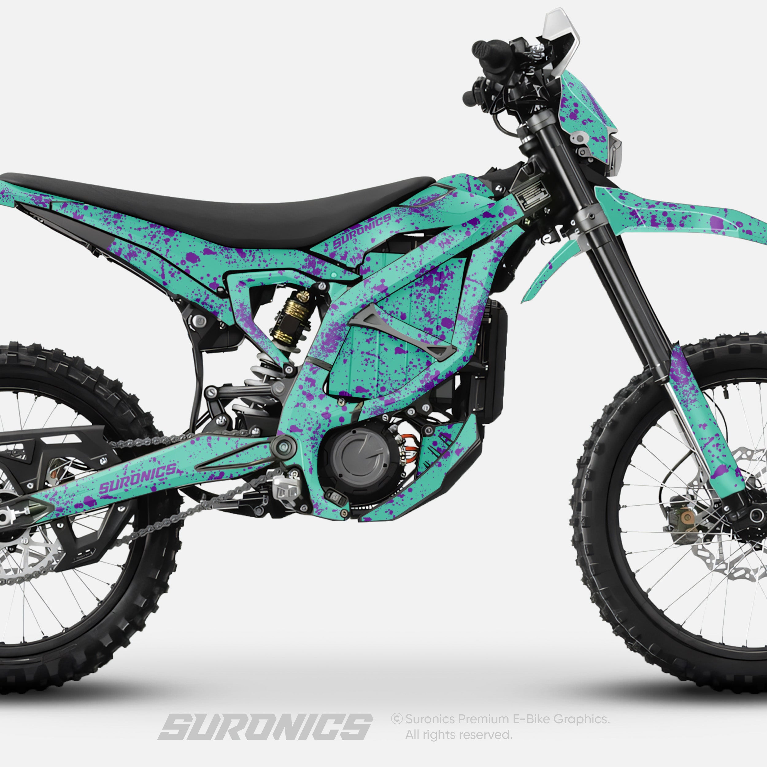 SPLATTER MINT PURPLE Surron Ultra Bee Graphics kit