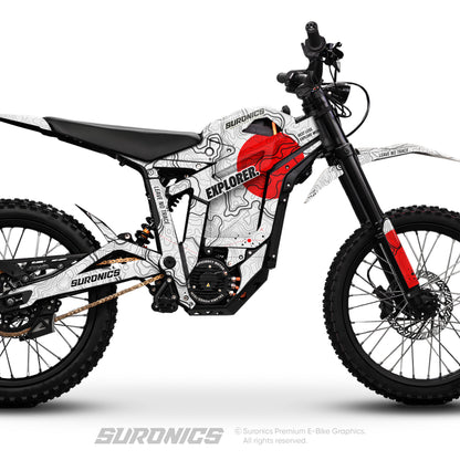 EXPLORER WHITE RED Talaria Sting MX5 PRO Graphics kit