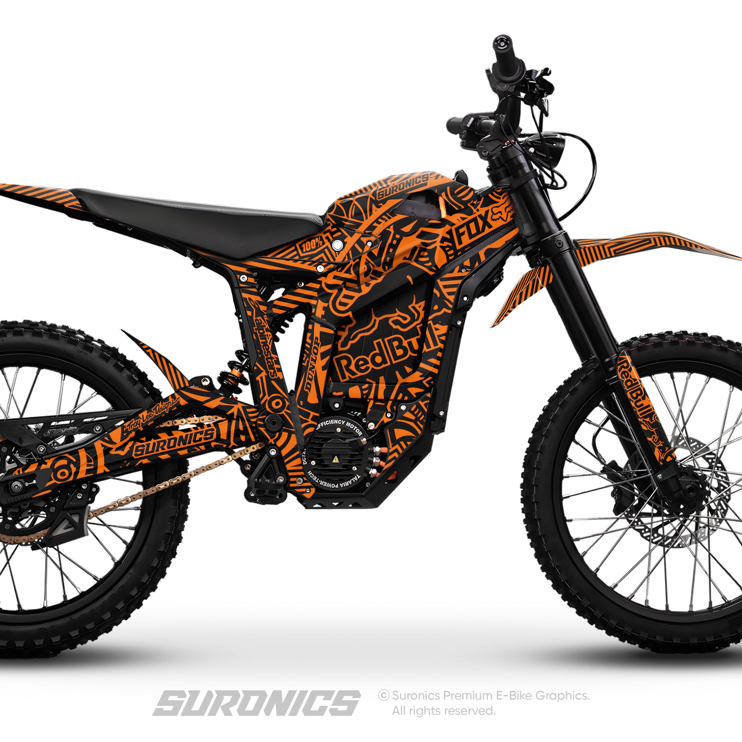 RACE ART BLACK ORANGE Talaria Sting MX5 PRO Graphics kit