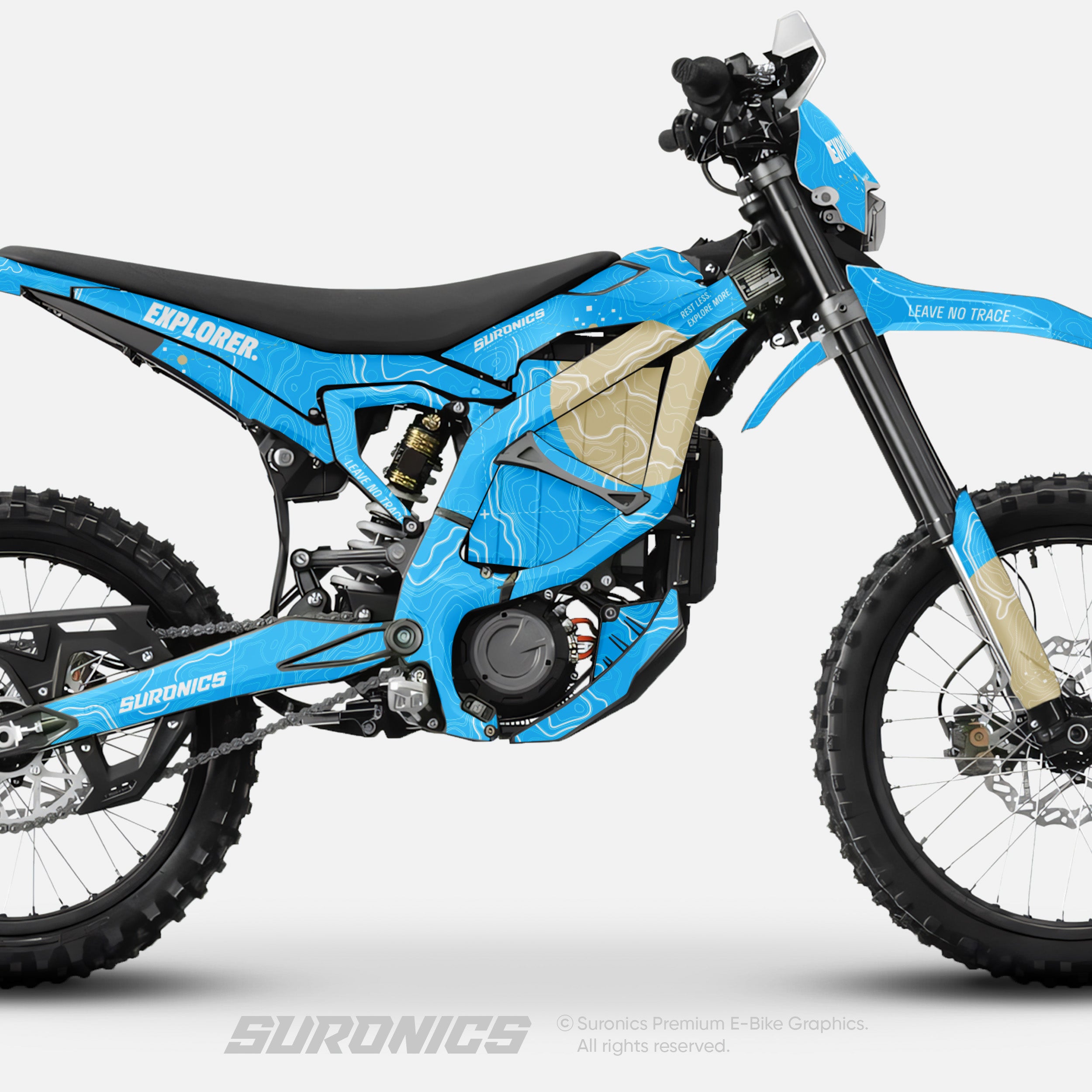 EXPLORER CYAN SAND Surron Ultra Bee Graphics kit