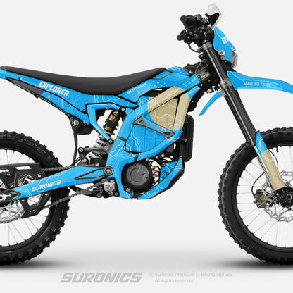EXPLORER CYAN SAND Surron Ultra Bee Graphics kit