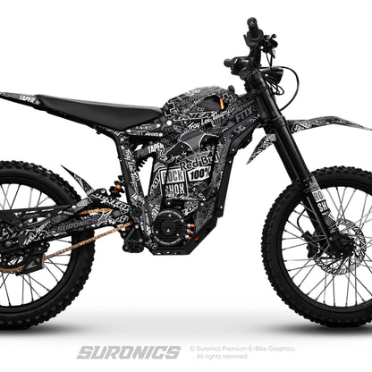 STICKY BLACK GREY Talaria Sting MX5 PRO Graphics kit