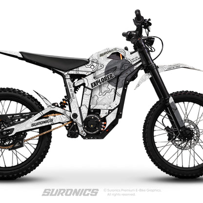 EXPLORER WHITE GREY Talaria Sting MX5 PRO Graphics kit