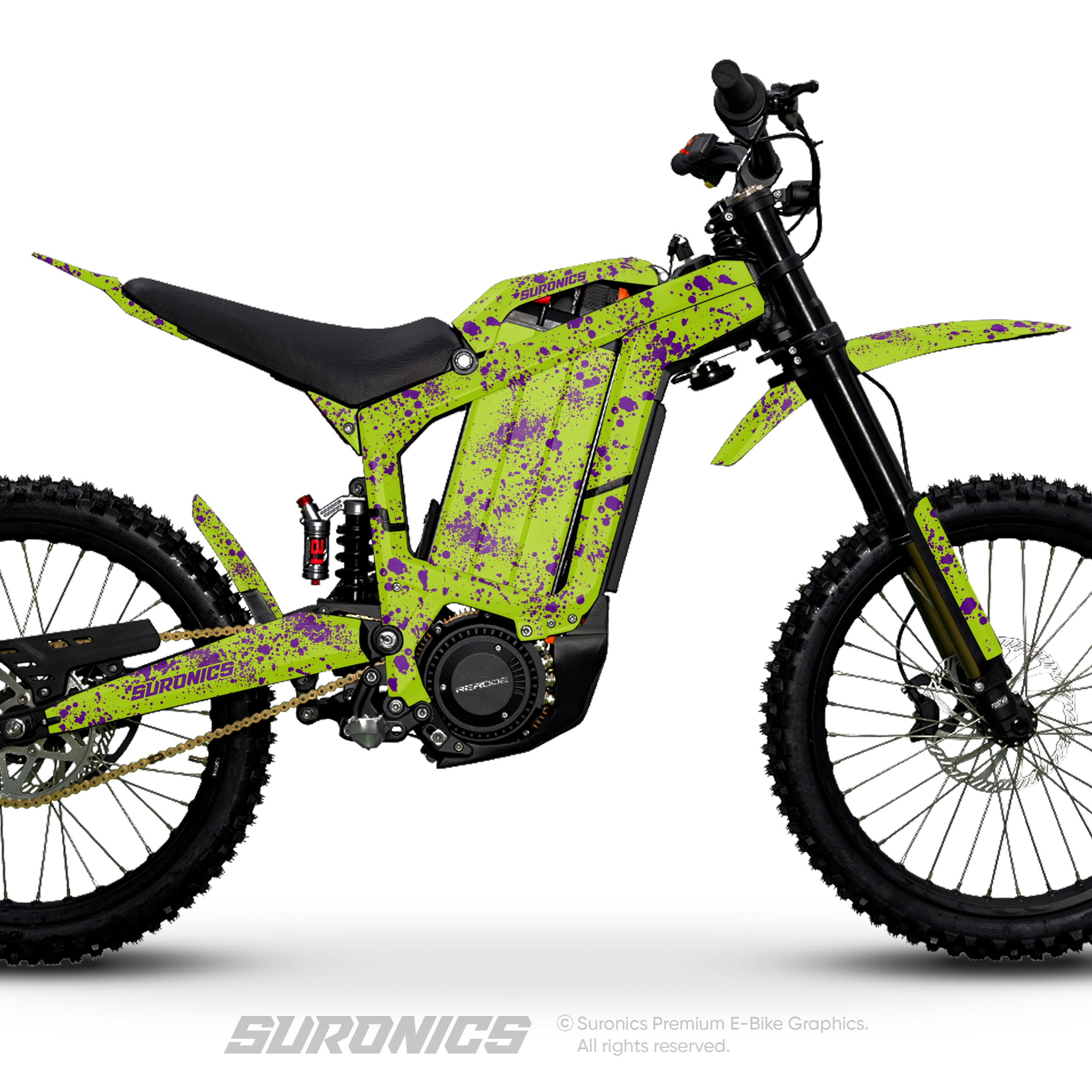 SPLATTER GREEN PURPLE Rerode R1 Graphics kit