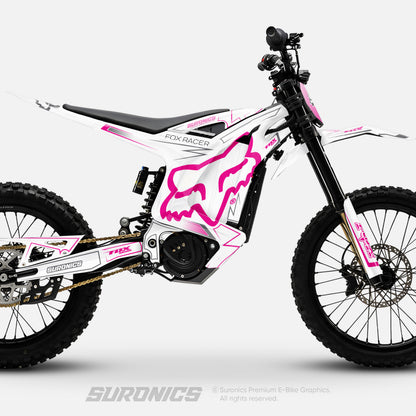 FOX RACER WHITE MAGENTA Arctic Leopard XE Graphics kit