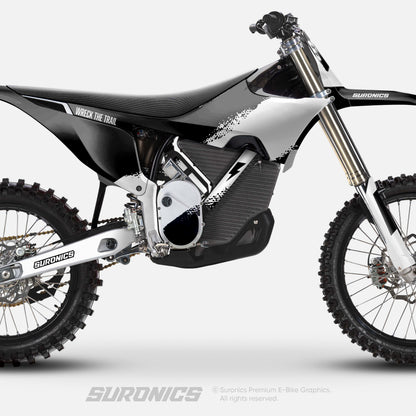 HALF BLACK WHITE Stark Varg Graphics kit