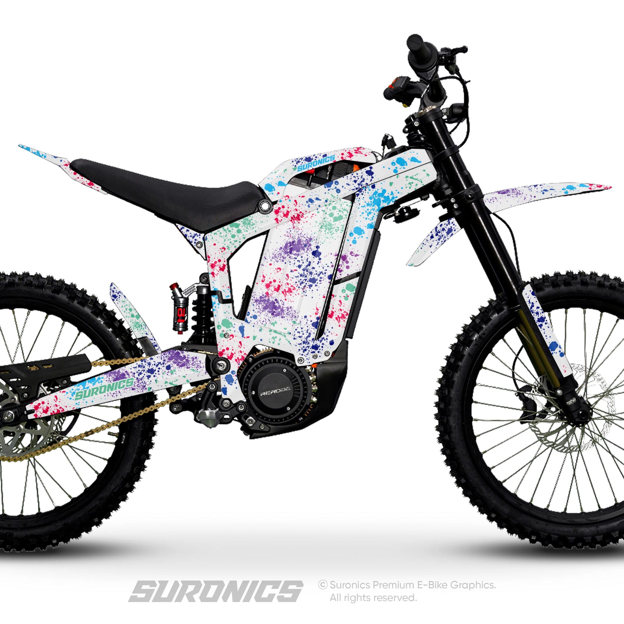 SPLATTER WHITE MULTICOLOR Rerode R1 Graphics kit – Suronics