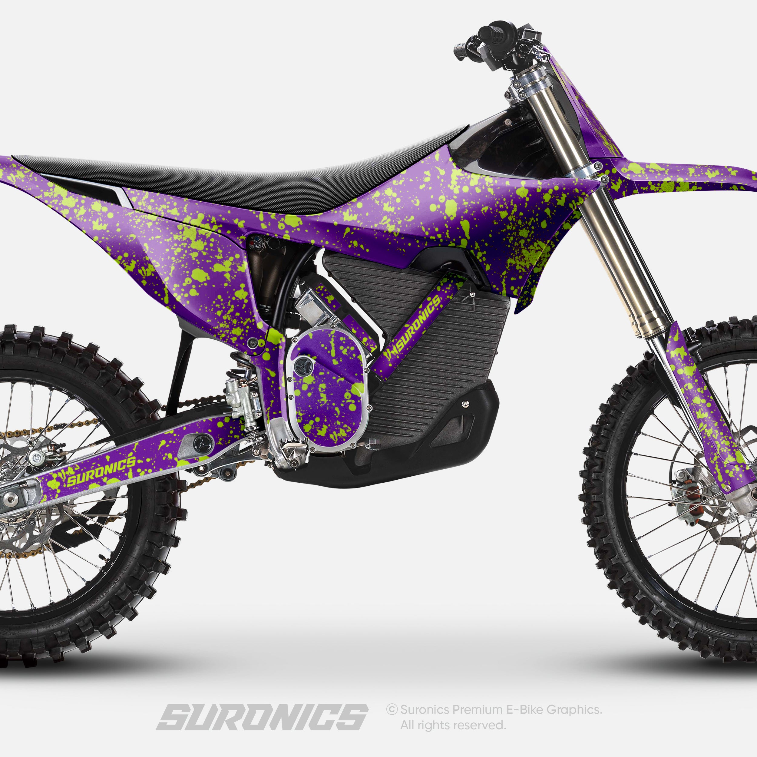 SPLATTER PURPLE GREEN Stark Varg Graphics kit