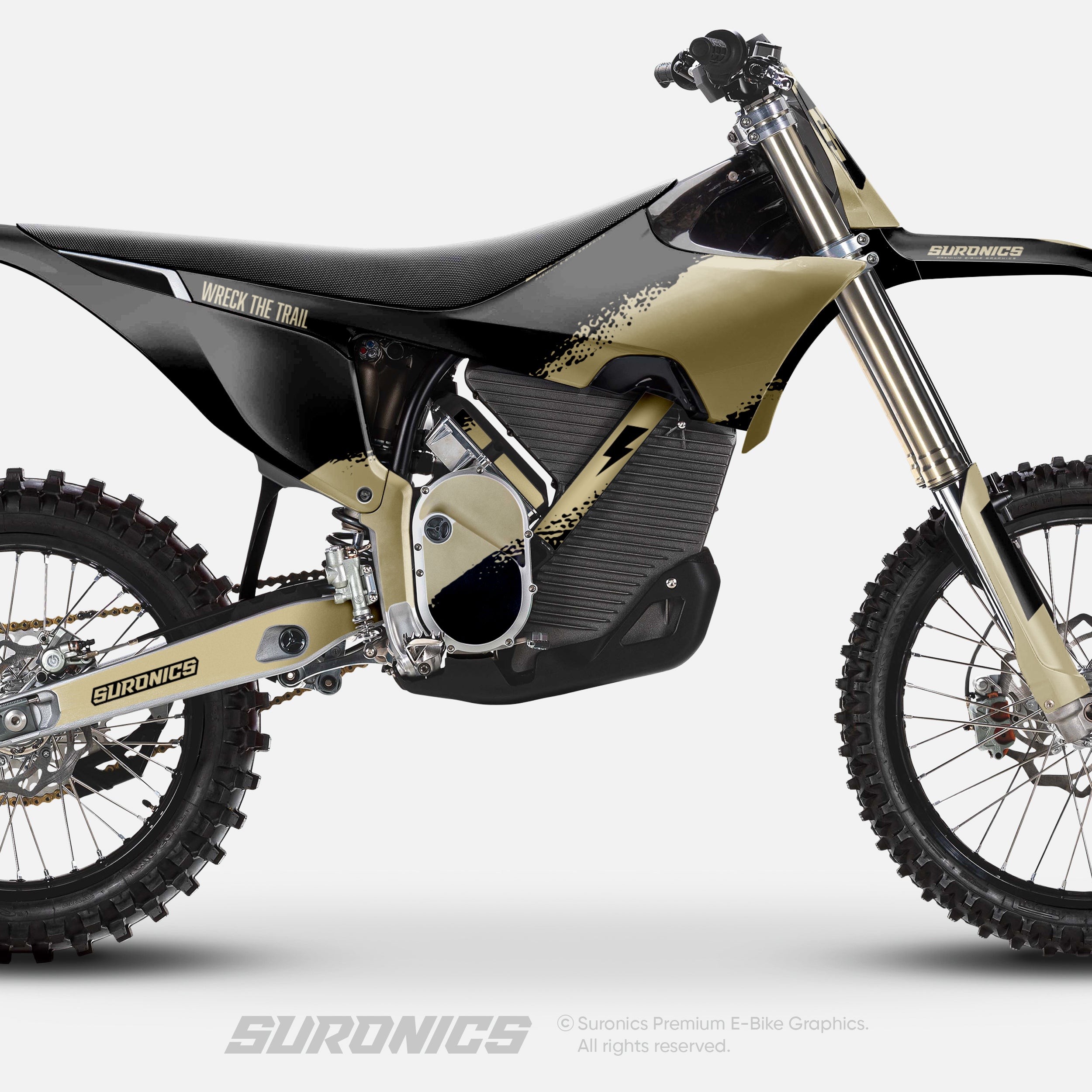 HALF BLACK SAND Stark Varg Graphics kit