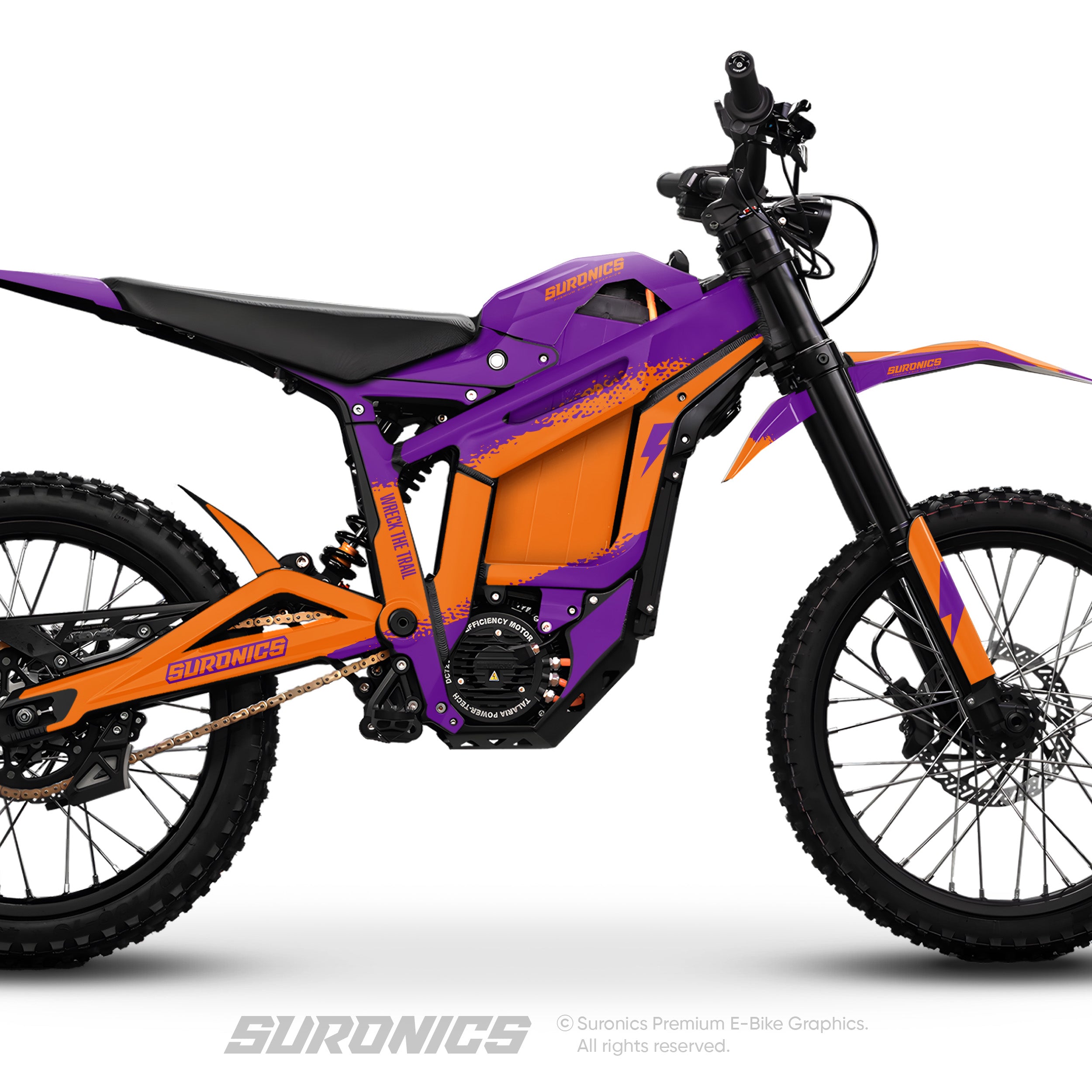 HALF PURPLE ORANGE Talaria Sting MX5 PRO Graphics kit