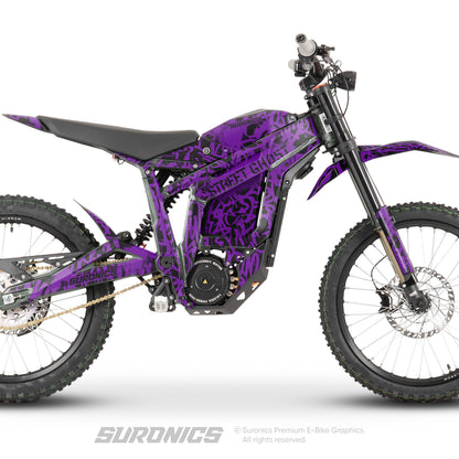 STREET GHOST BLACK PURPLE Talaria Sting MX3 MX4 Graphics kit